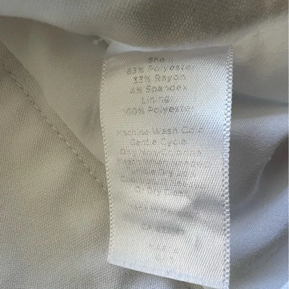 Talbots Heritage Women’s Petite White Cropped Pants Capri Lined Size 8P - Picture 7 of 15